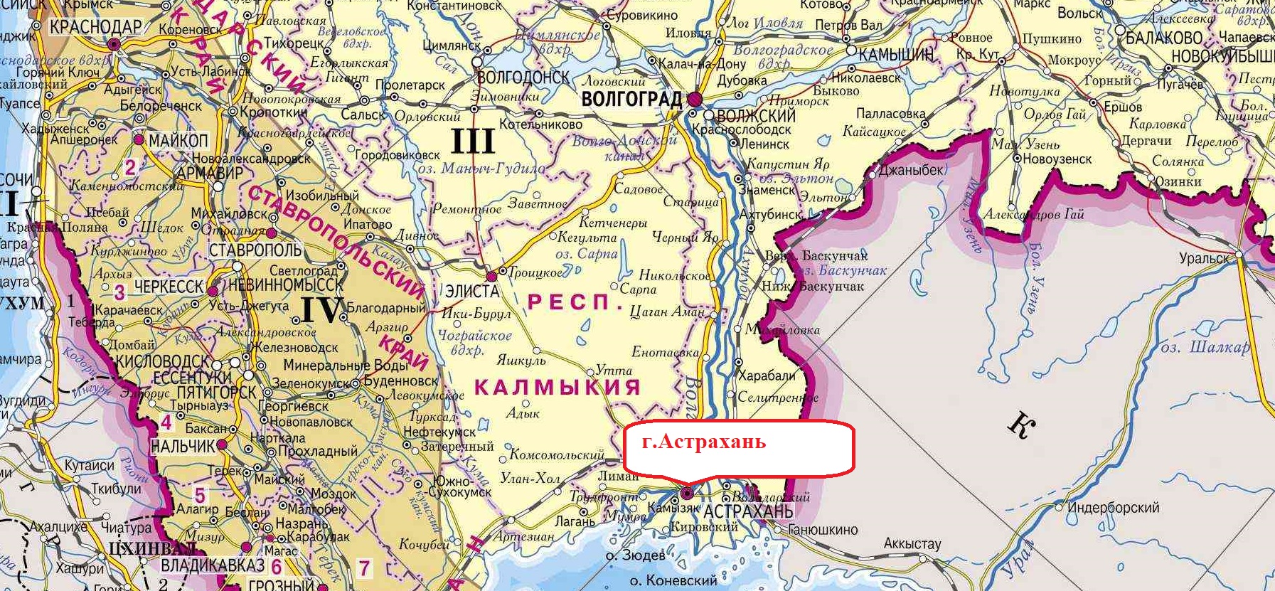 Карта знаменска астраханской области